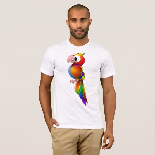 Parrot Mannen T-shirt (Voorkant volledig)