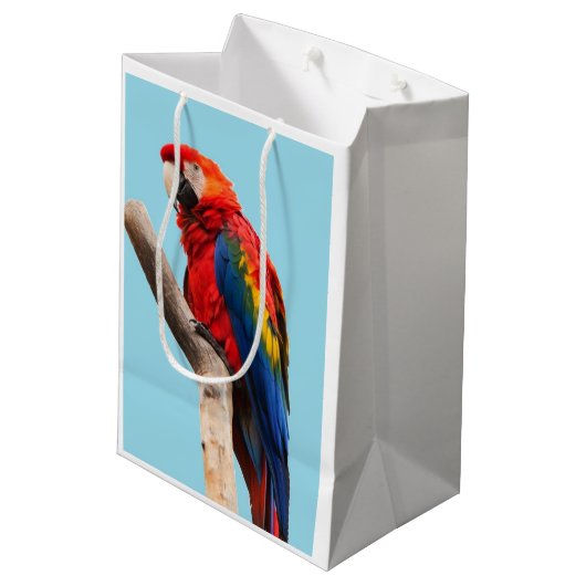 Parrot Medium Cadeauzakje (Achterkant Gekanteld)