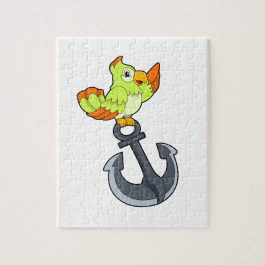 Parrot met Anchor Legpuzzel (Verticaal)