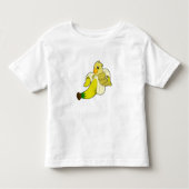 Parrot met bananen kinder shirts (Voorkant)