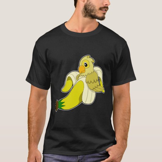 Parrot met bananen t-shirt (Voorkant)