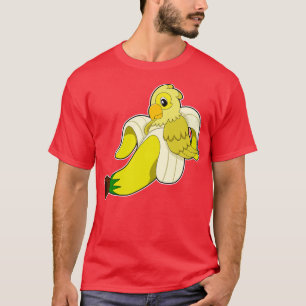 Parrot met bananen t-shirt