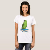Parrot met Boek T-shirt (Voorkant volledig)