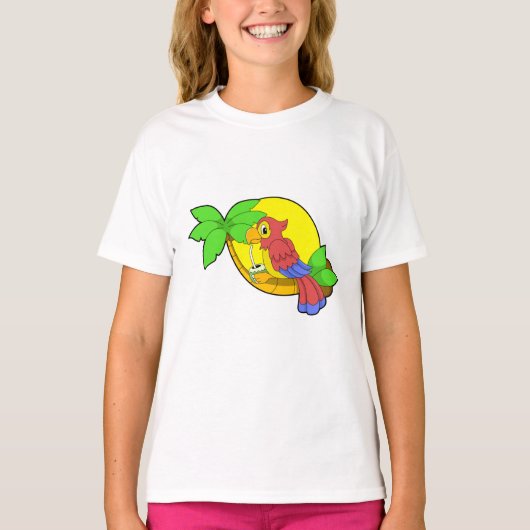 Parrot met Coconut T-shirt (Voorkant)