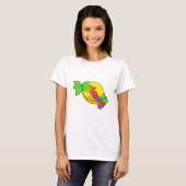 Parrot met Coconut T-shirt (Voorkant volledig)