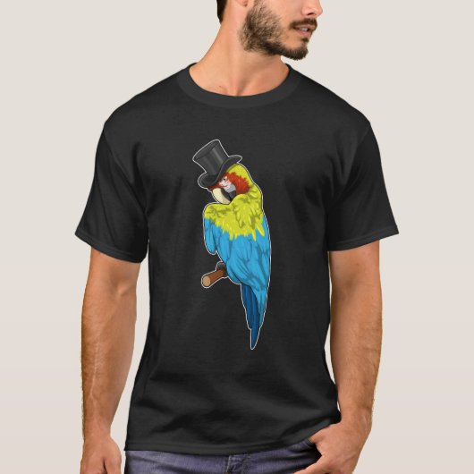 Parrot met Cylinder T-shirt (Voorkant)