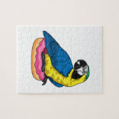 Parrot met Donut Legpuzzel (Horizontaal)