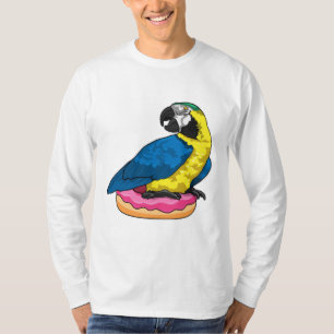 Parrot met Donut T-shirt