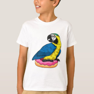 Parrot met Donut T-shirt
