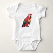 Parrot met glas Oranje sap Romper (Voorkant)