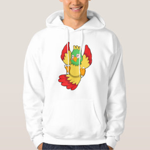 Parrot met groene kop hoodie