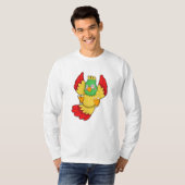 Parrot met groene kop t-shirt (Voorkant volledig)
