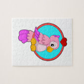 Parrot met hart legpuzzel (Horizontaal)