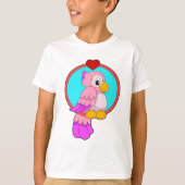 Parrot met hart t-shirt (Voorkant)