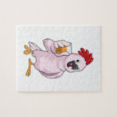 Parrot met Juice Legpuzzel (Horizontaal)