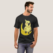 Parrot met Moon T-shirt (Voorkant volledig)