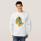 Parrot met rode kop t-shirt (Voorkant volledig)