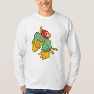 Parrot met rode kop t-shirt