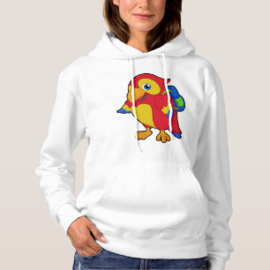 Parrot met rugzak hoodie