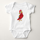 Parrot met Santa hat Romper (Voorkant)