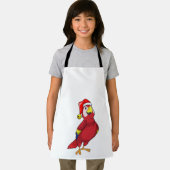 Parrot met Santa hat Schort (Insitu)