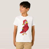 Parrot met Santa hat T-shirt (Voorkant volledig)