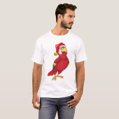Parrot met Santa hat T-shirt (Voorkant volledig)