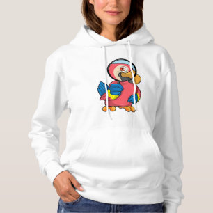 Parrot met vergrootglas hoodie