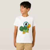 Parrot met vergrootglas t-shirt (Voorkant volledig)