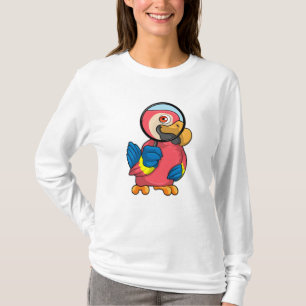 Parrot met vergrootglas t-shirt