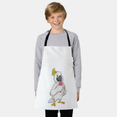 Parrot met wafelijs schort (Gedragen)