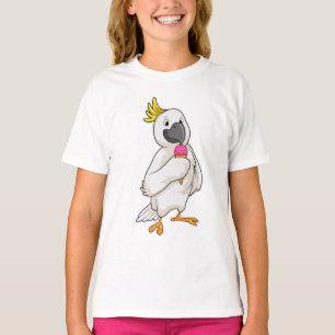 Parrot met wafelijs t-shirt