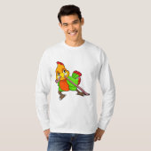 Parrot met worm t-shirt (Voorkant volledig)