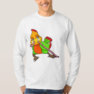 Parrot met worm t-shirt