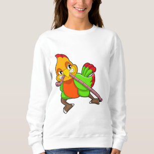 Parrot met worm trui