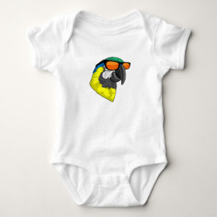 Parrot met zonnebril romper