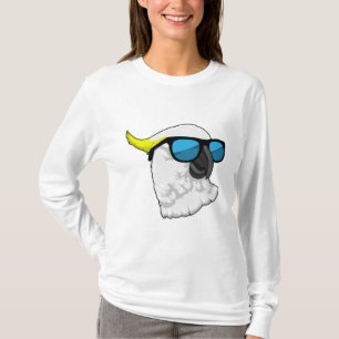 Parrot met zonnebril t-shirt
