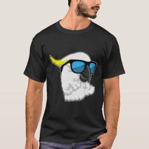 Parrot met zonnebril t-shirt