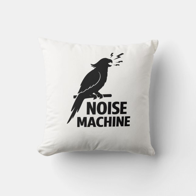 Parrot Noise Machine Funny Pet Owner Design Kussen (Voorkant)