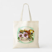 parrot ontspant aangepaste naam canvas tas (Achterkant)