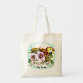 parrot ontspant aangepaste naam canvas tas (Voorkant)