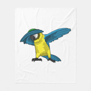 Parrot op Hip Hop Dance Dab Fleece Deken