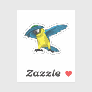 Parrot op Hip Hop Dance Dab Sticker