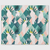 Parrot op Palm 1 Cadeaupapier (Vlak)