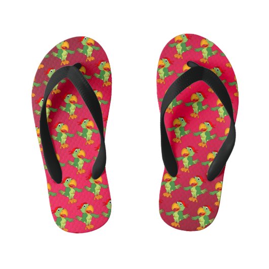 Parrot Paar van Teenslippers (Voetbed)