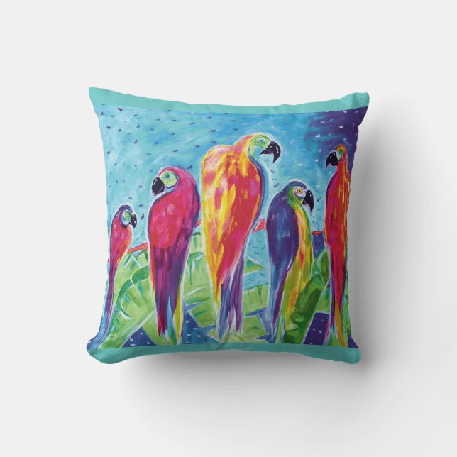 Parrot Parade Pillow Kussen (Voorkant)