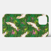 Parrot Patroon met palmbladeren Case-Mate iPhone Case (Achterkant (horizontaal))