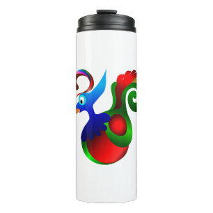 Parrot Plumes Ave Avian Bird Decorative Feather Thermosbeker