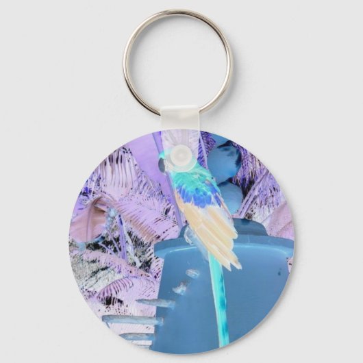 Parrot Pop Art Sleutelhanger (Voorkant)