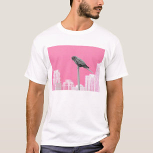 ~Parrot~ POP ART T-SHIRT, PINK T-shirt